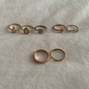 Gold rings.